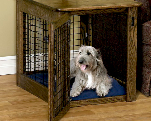 Wood Wire Dog Crate - Front Entry