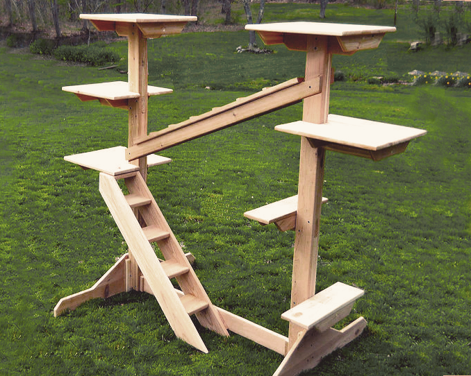 Cedar Outdoor Cat Gym